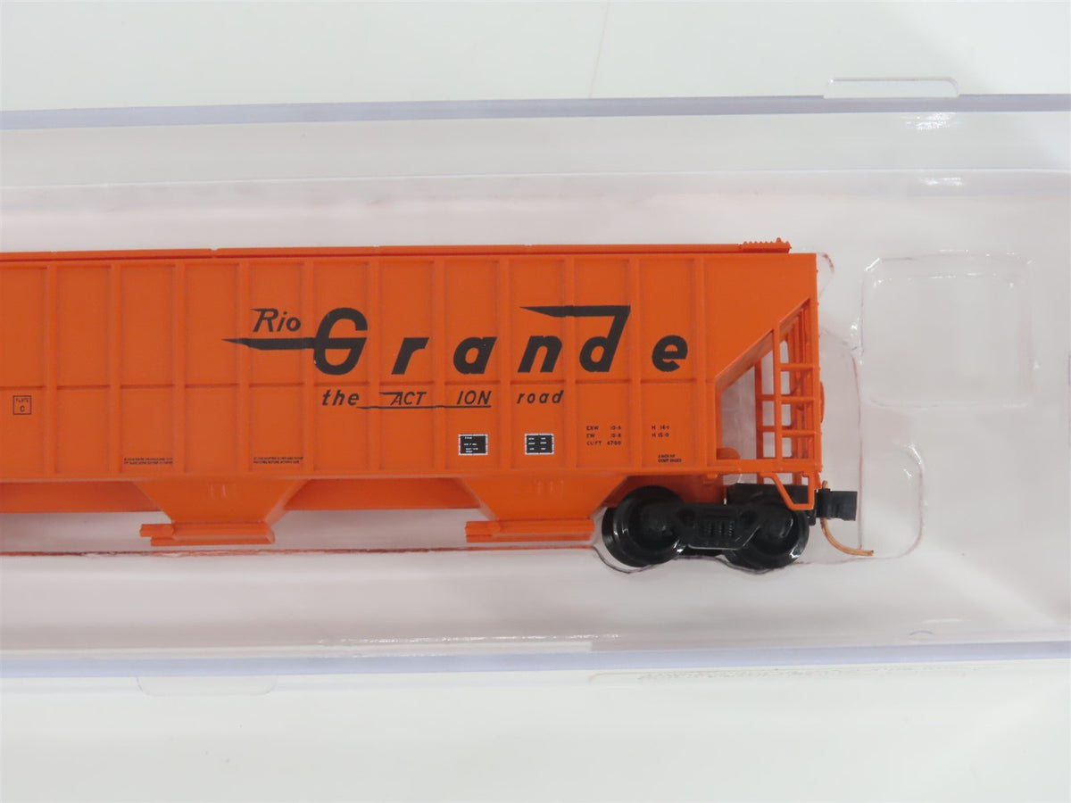 N Scale Red Caboose RM-25210-17 D&amp;RGW Rio Grande 3-Bay Covered Hopper #15626