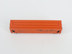 N Scale Red Caboose RM-25210-17 D&RGW Rio Grande 3-Bay Covered Hopper #15626