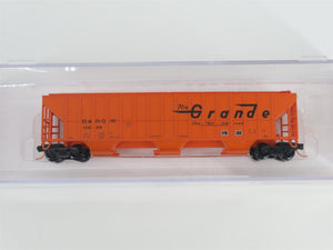 N Scale Red Caboose RM-25210-18 D&RGW Rio Grande 3-Bay Covered Hopper #15629