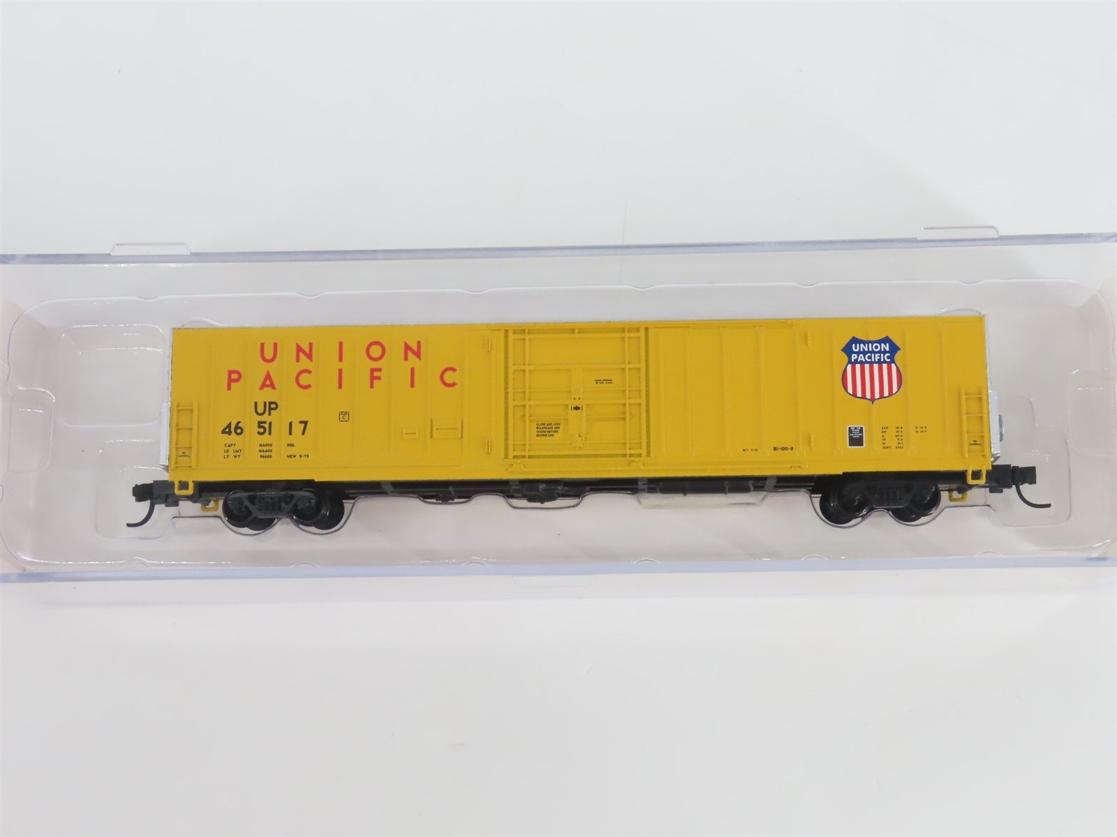 N Scale Red Caboose RN-17217 UP Union Pacific 62' Insulated Box Car #465117