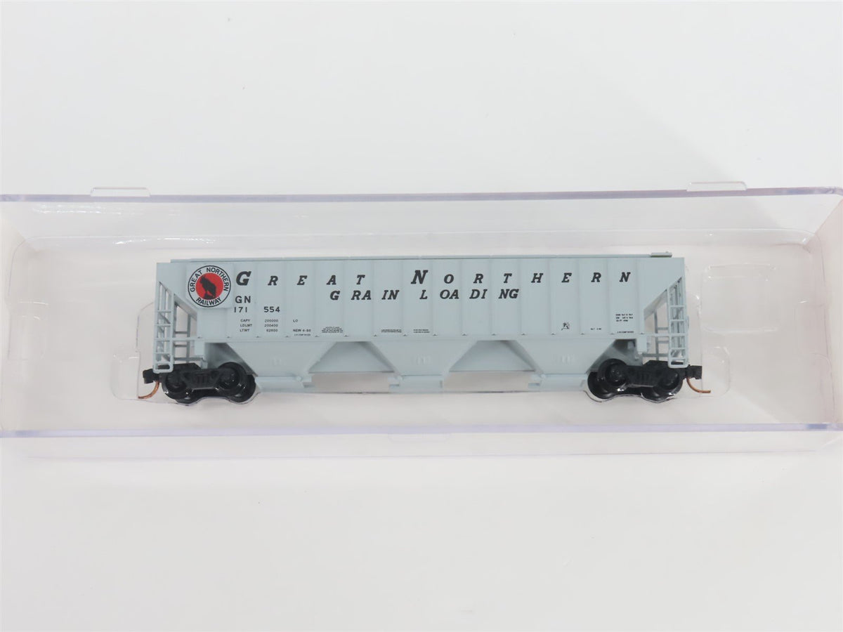 N Scale Red Caboose RM-25410-6 GN Great Northern 3-Bay Covered Hopper #171554