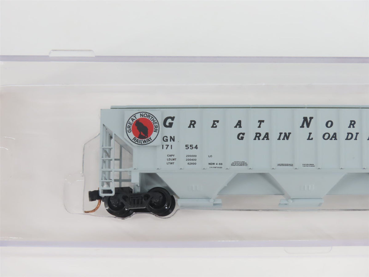 N Scale Red Caboose RM-25410-6 GN Great Northern 3-Bay Covered Hopper #171554