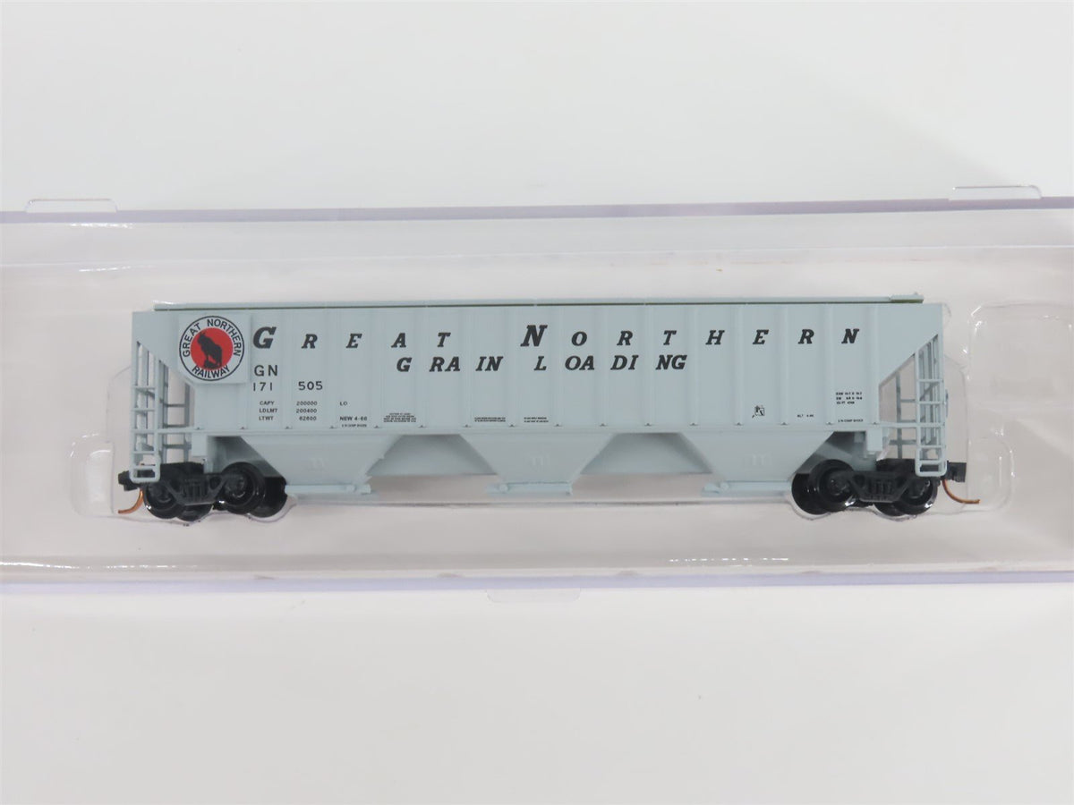 N Scale Red Caboose RM-25410-1 GN Great Northern 3-Bay Covered Hopper #171505