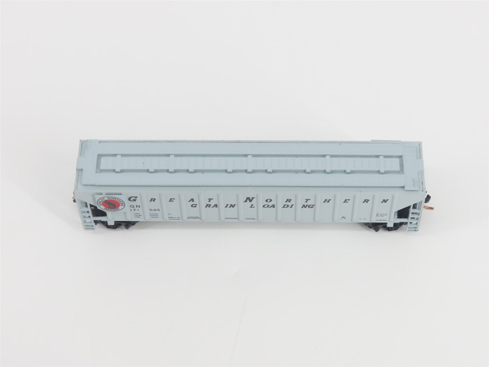 N Scale Red Caboose RM-25410-1 GN Great Northern 3-Bay Covered Hopper #171505