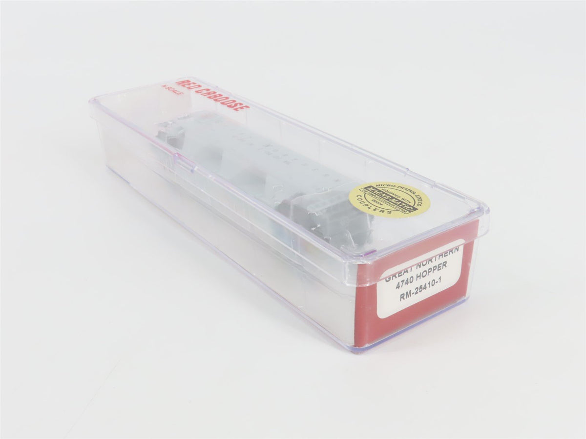 N Scale Red Caboose RM-25410-1 GN Great Northern 3-Bay Covered Hopper #171505