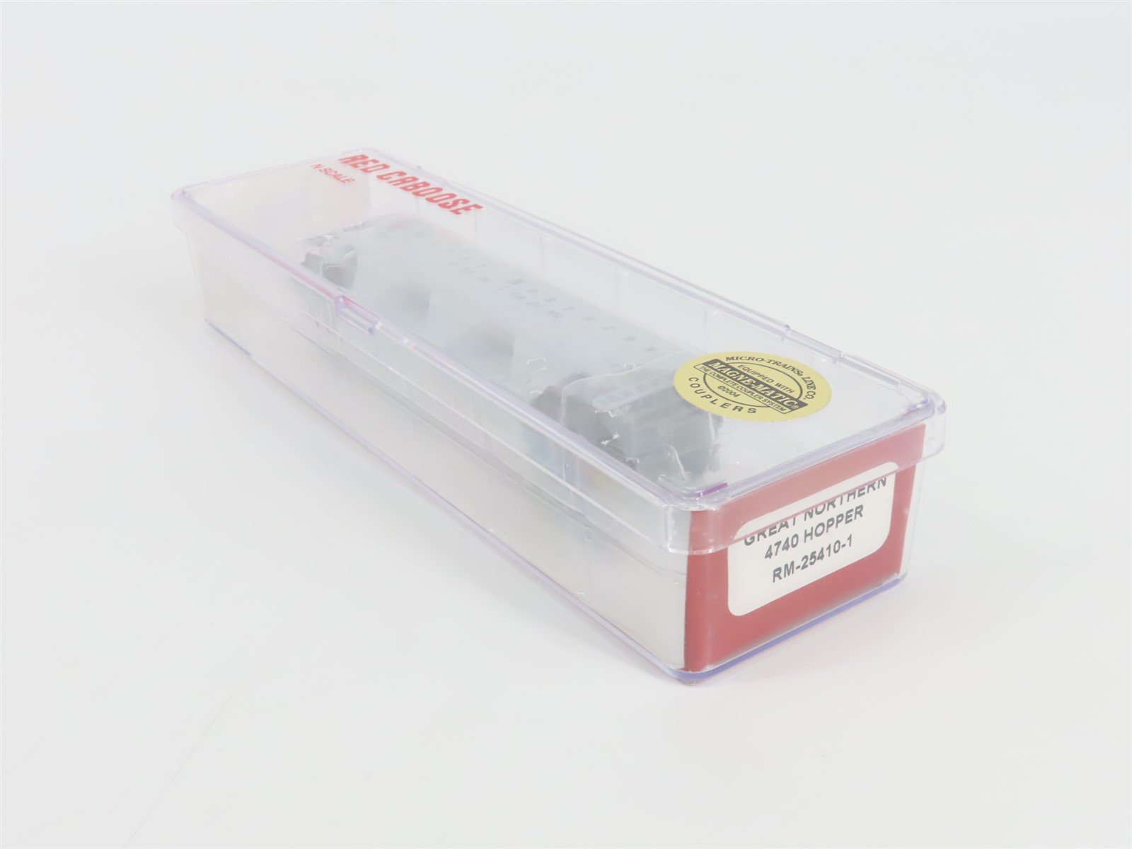 N Scale Red Caboose RM-25410-1 GN Great Northern 3-Bay Covered Hopper #171505