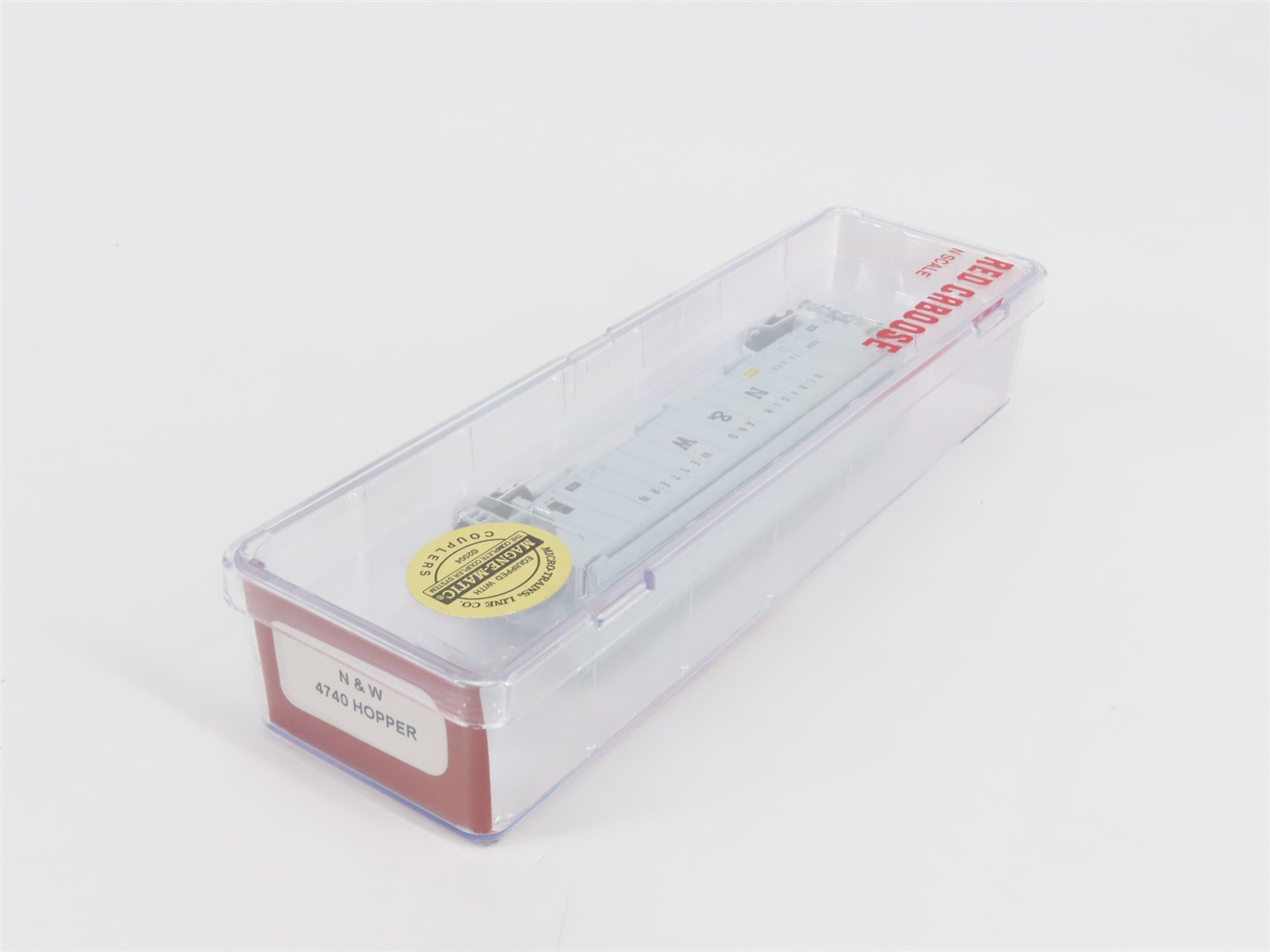 N Scale Red Caboose RM-25428-5 N&W Norfolk & Western 3-Bay Hopper #176688