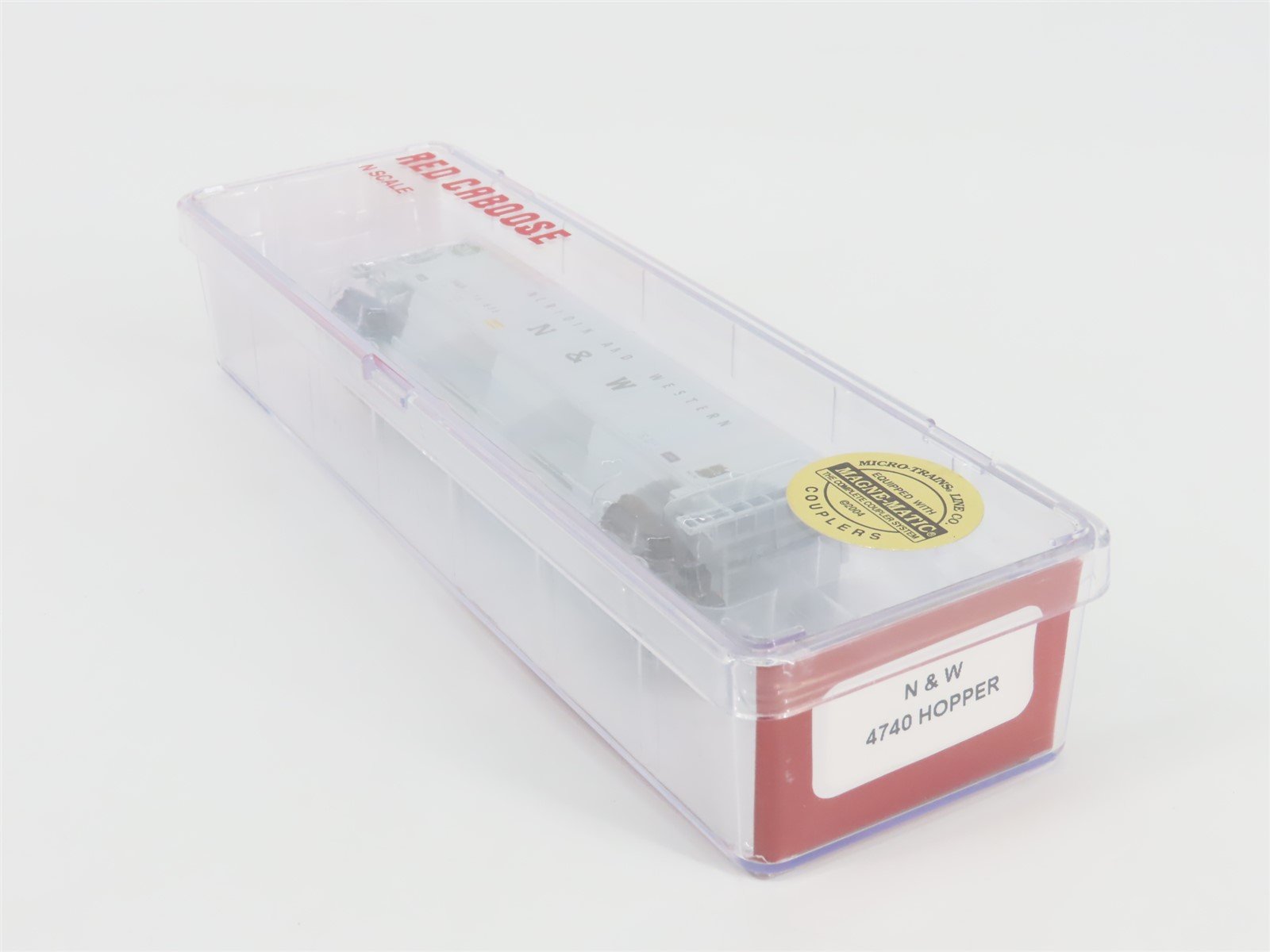 N Scale Red Caboose RM-25428-5 N&W Norfolk & Western 3-Bay Hopper #176688