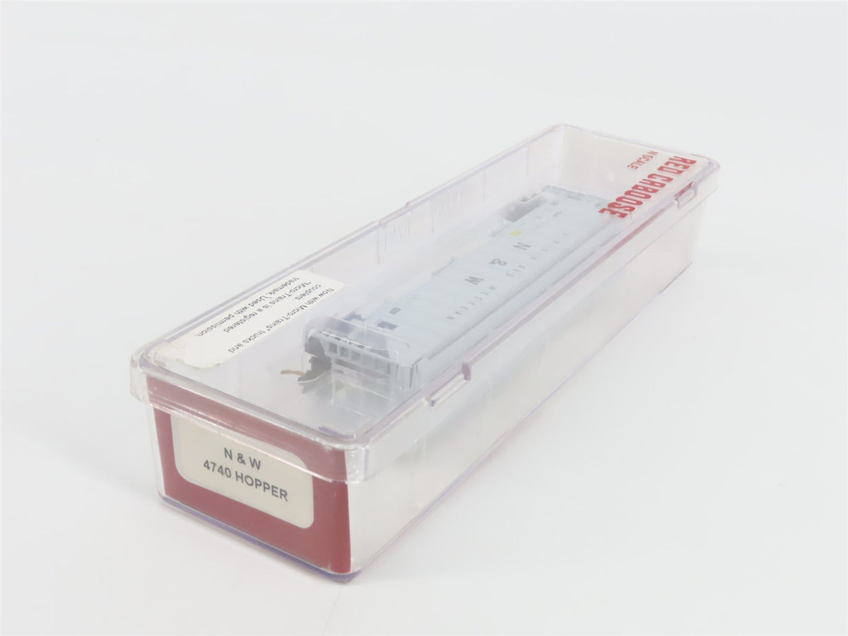 N Scale Red Caboose RM-25428-4 N&amp;W Norfolk &amp; Western 3-Bay Hopper #176673