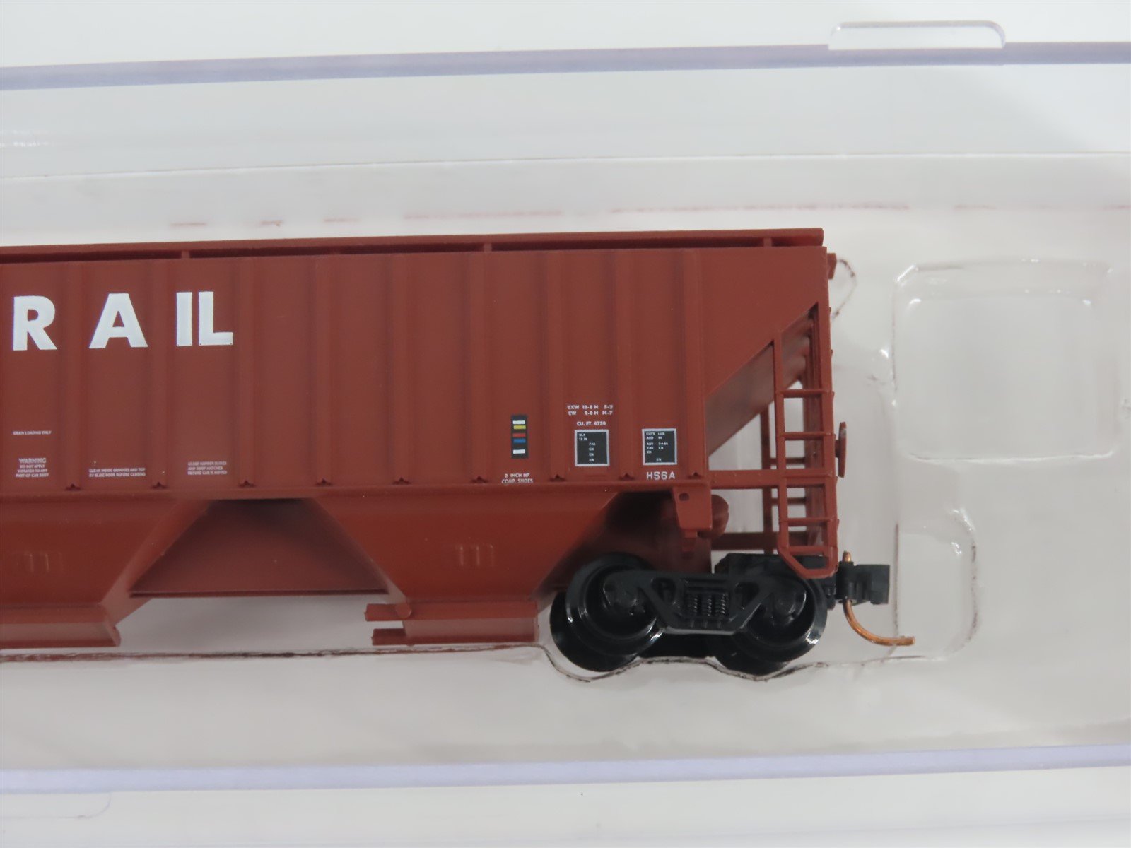 N Scale Red Caboose RM-25642-6 CR Conrail 3-Bay Covered Hopper #890722