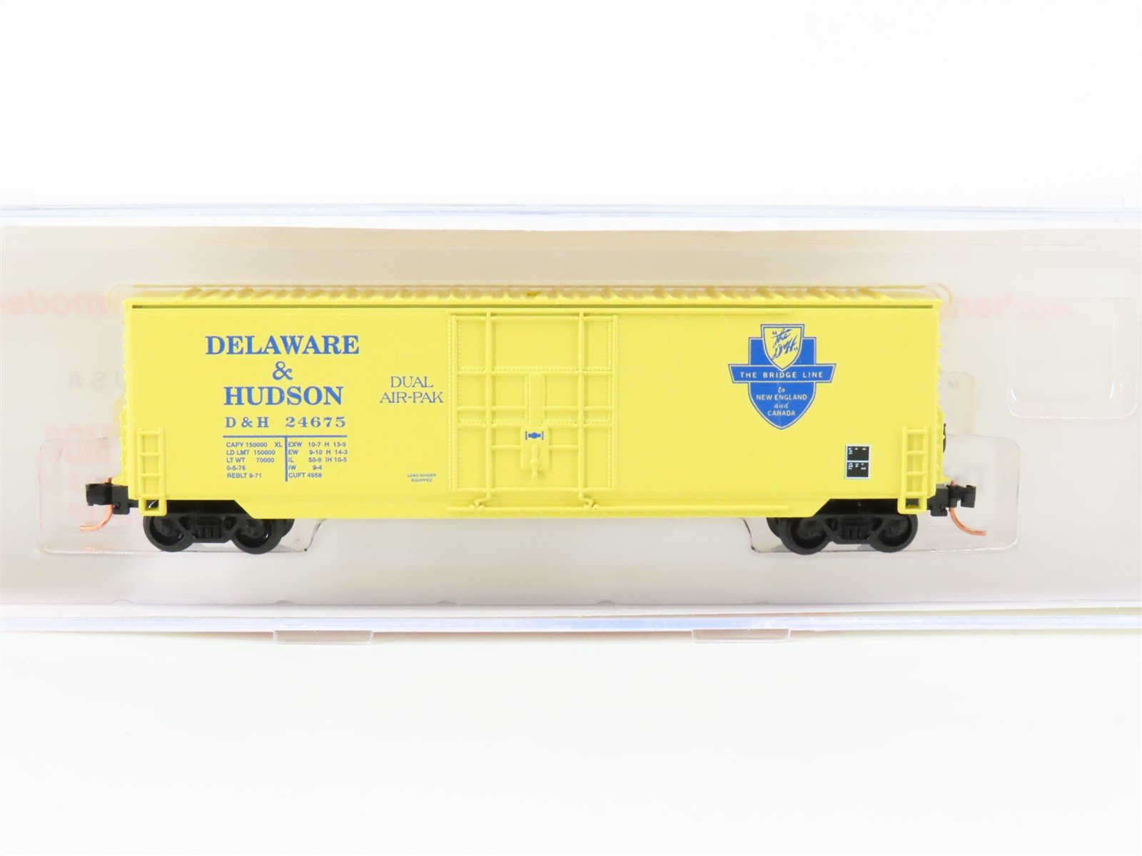 N Scale Roundhouse 82016 D&H Delaware Hudson 50' Hi-Cube Boxcar #24675 UPGRADED