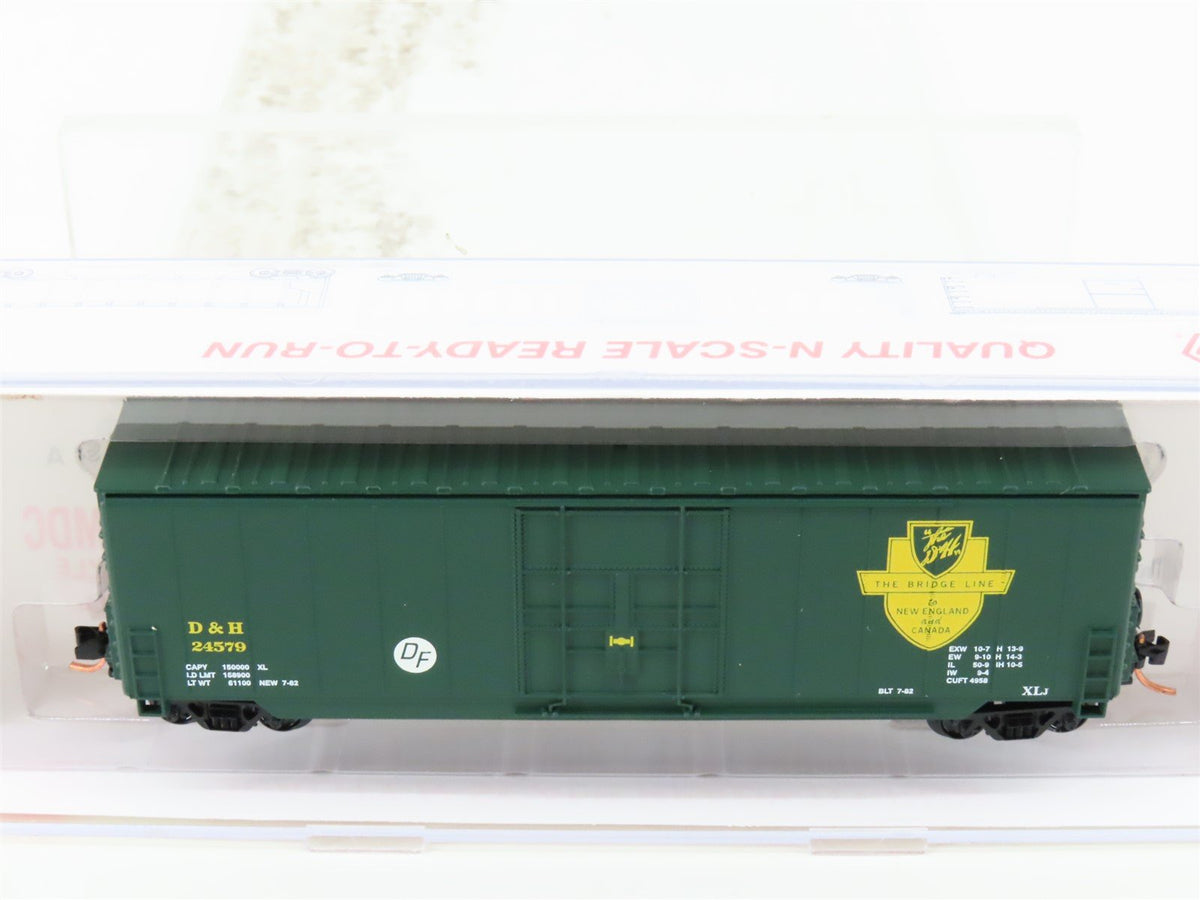N Scale Roundhouse 82017 D&amp;H Delaware Hudson 50&#39; Hi-Cube Boxcar #24579 UPGRADED