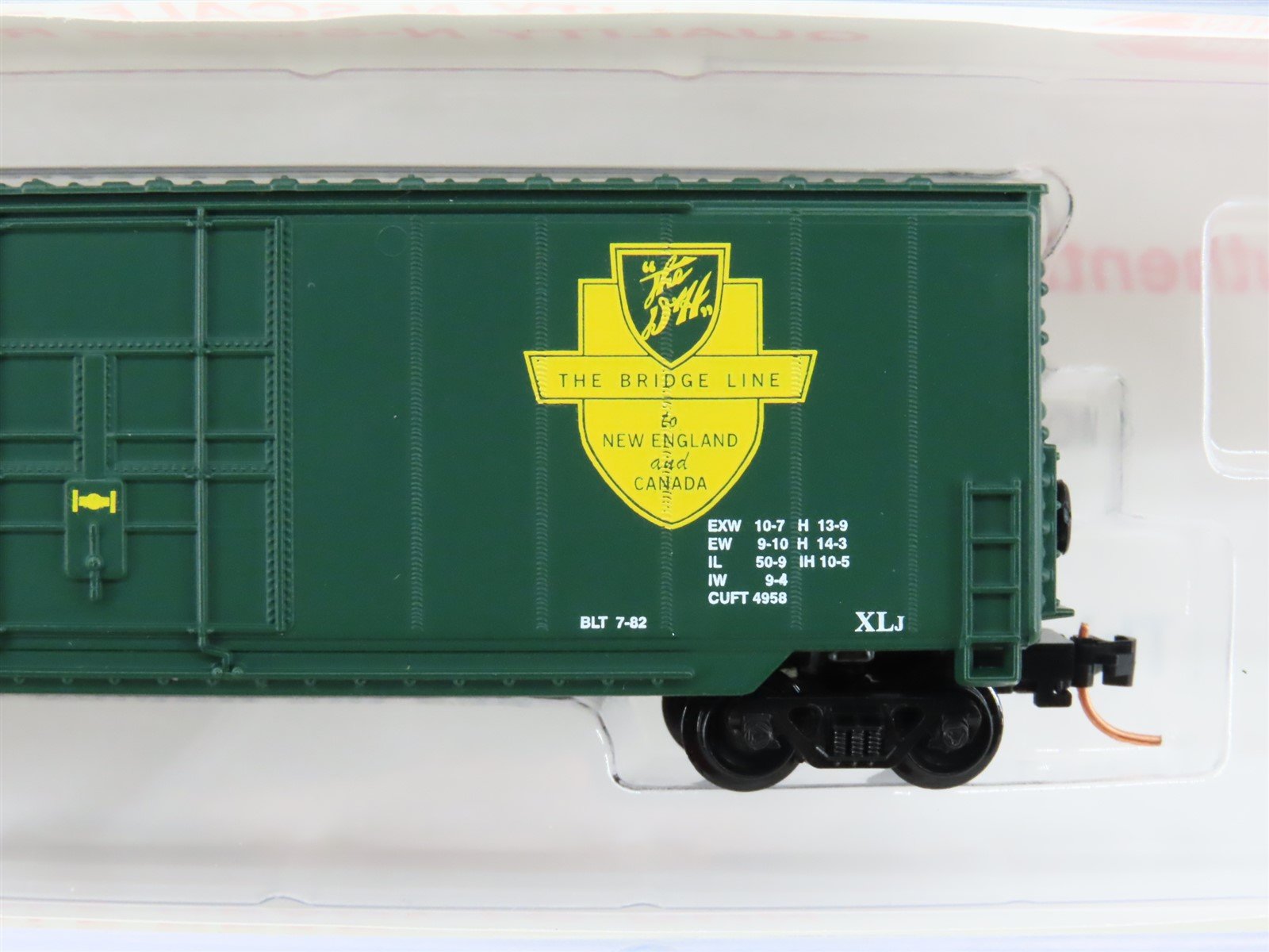 N Scale Roundhouse 82017 D&H Delaware Hudson 50' Hi-Cube Boxcar #24579 UPGRADED