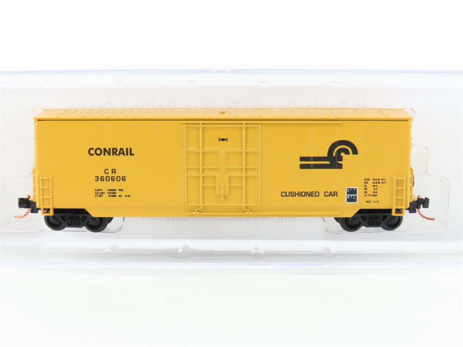 N Scale Roundhouse 82018 CR Conrail 50' Hi Cube PD Boxcar #360606 UPGRADED
