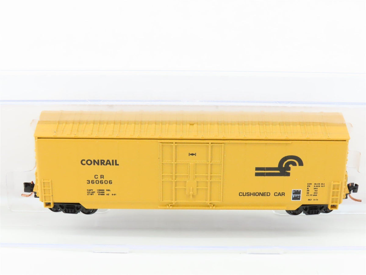 N Scale Roundhouse 82018 CR Conrail 50&#39; Hi Cube PD Boxcar #360606 UPGRADED