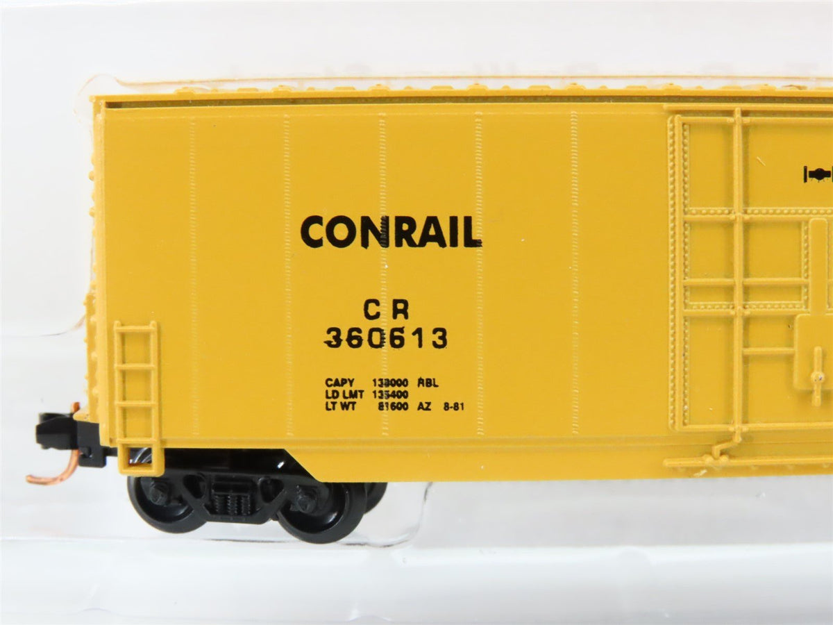 N Scale Roundhouse 82018 CR Conrail 50&#39; Hi Cube PD Boxcar #360606 UPGRADED
