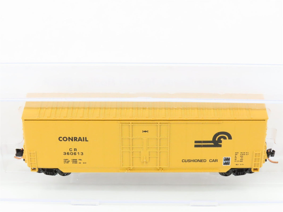 N Scale Roundhouse 82018 CR Conrail 50&#39; Hi Cube PD Boxcar #360606 UPGRADED