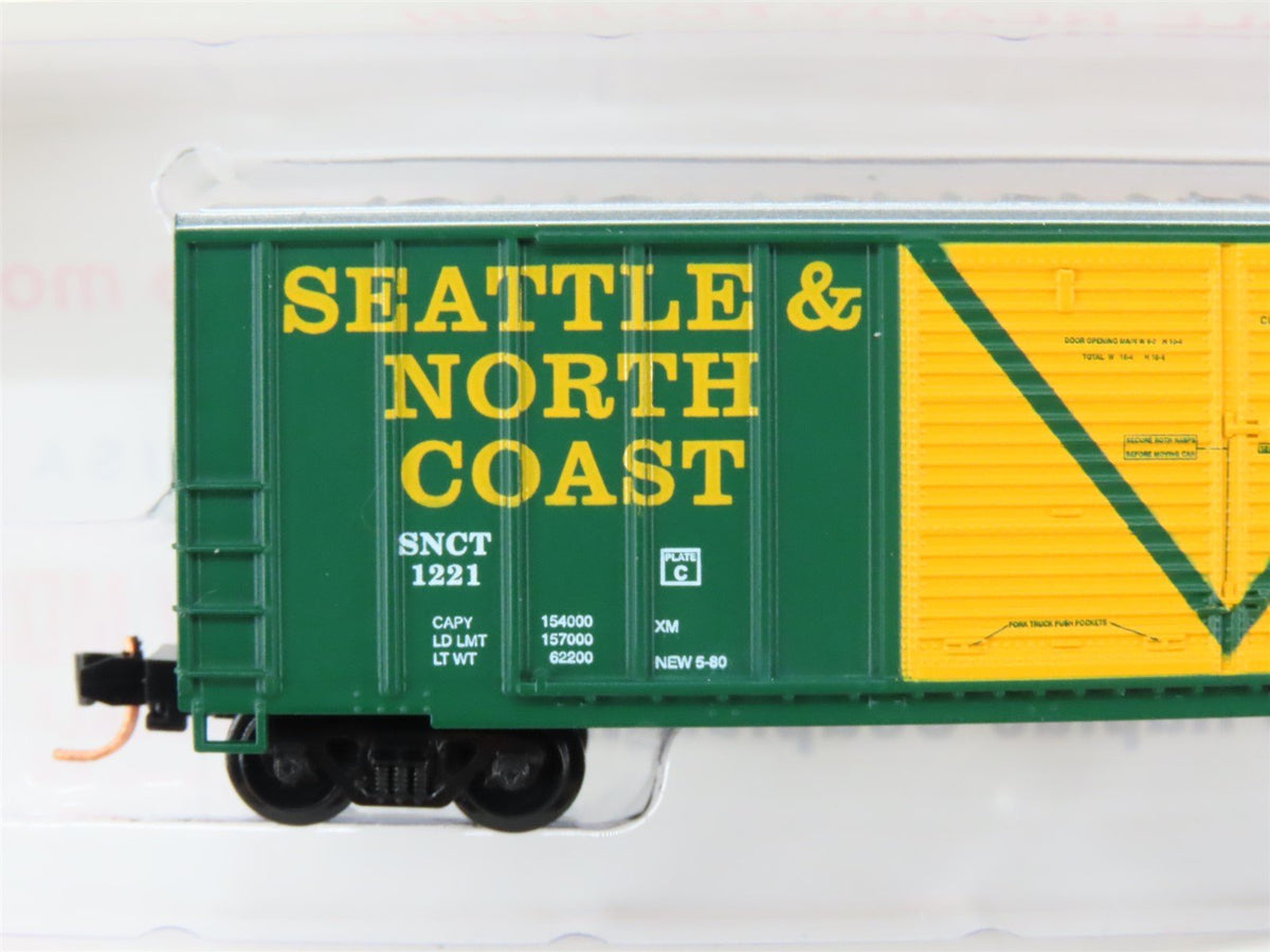N Scale Roundhouse 82804 SNCT Seattle &amp; North Coast 50&#39; Boxcar #1221 UPGRADED