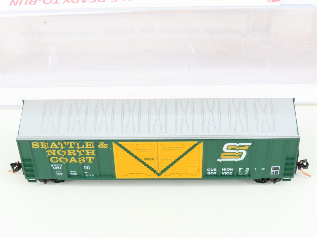 N Scale Roundhouse 82804 SNCT Seattle &amp; North Coast 50&#39; Boxcar #1221 UPGRADED