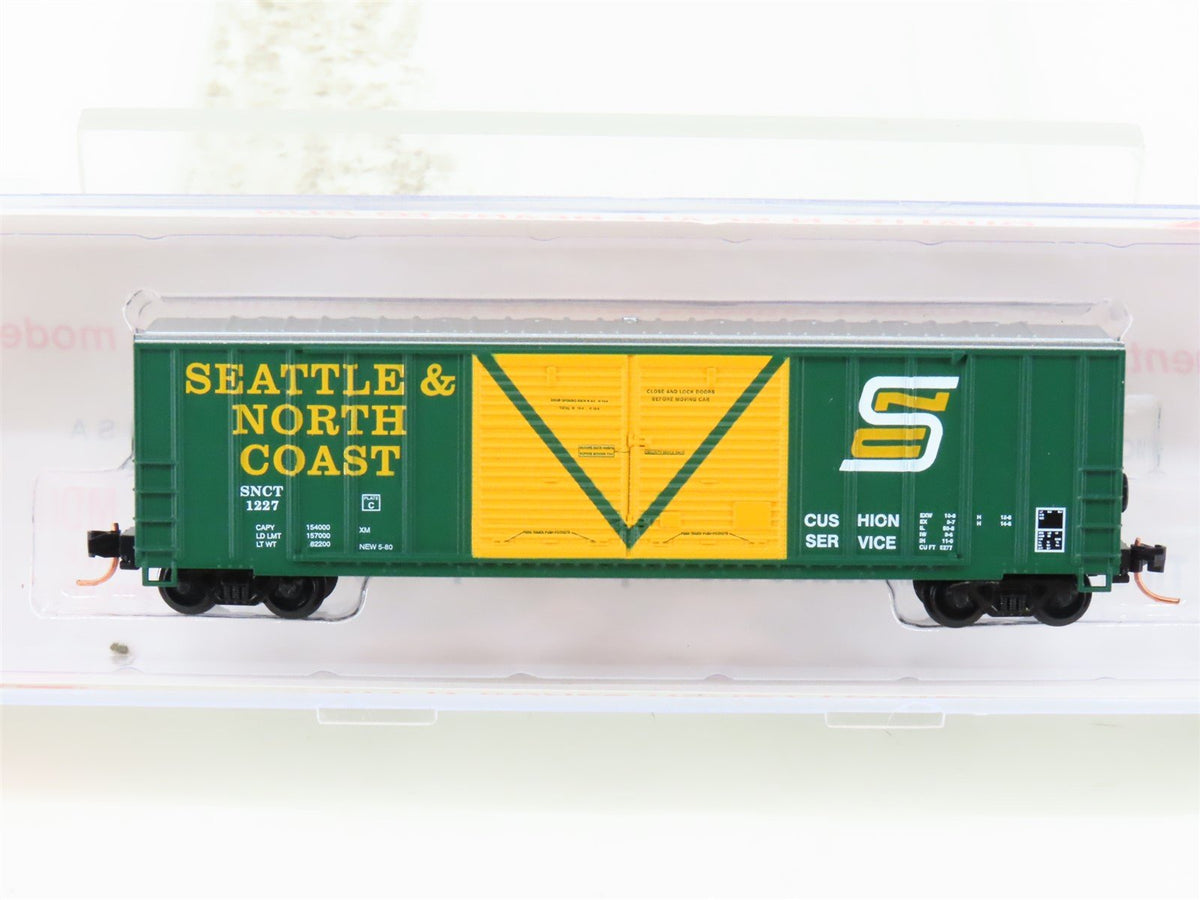 N Scale Roundhouse 82804 SNCT Seattle &amp; North Coast 50&#39; Boxcar #1221 UPGRADED