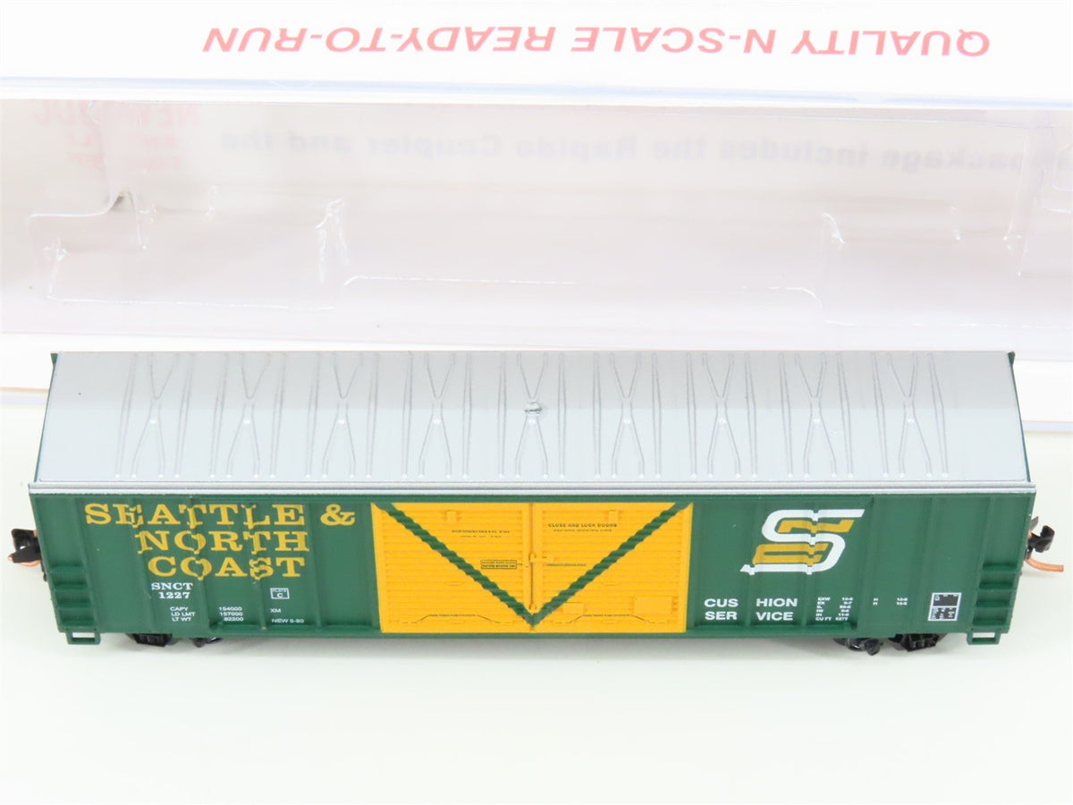 N Scale Roundhouse 82804 SNCT Seattle &amp; North Coast 50&#39; Boxcar #1221 UPGRADED