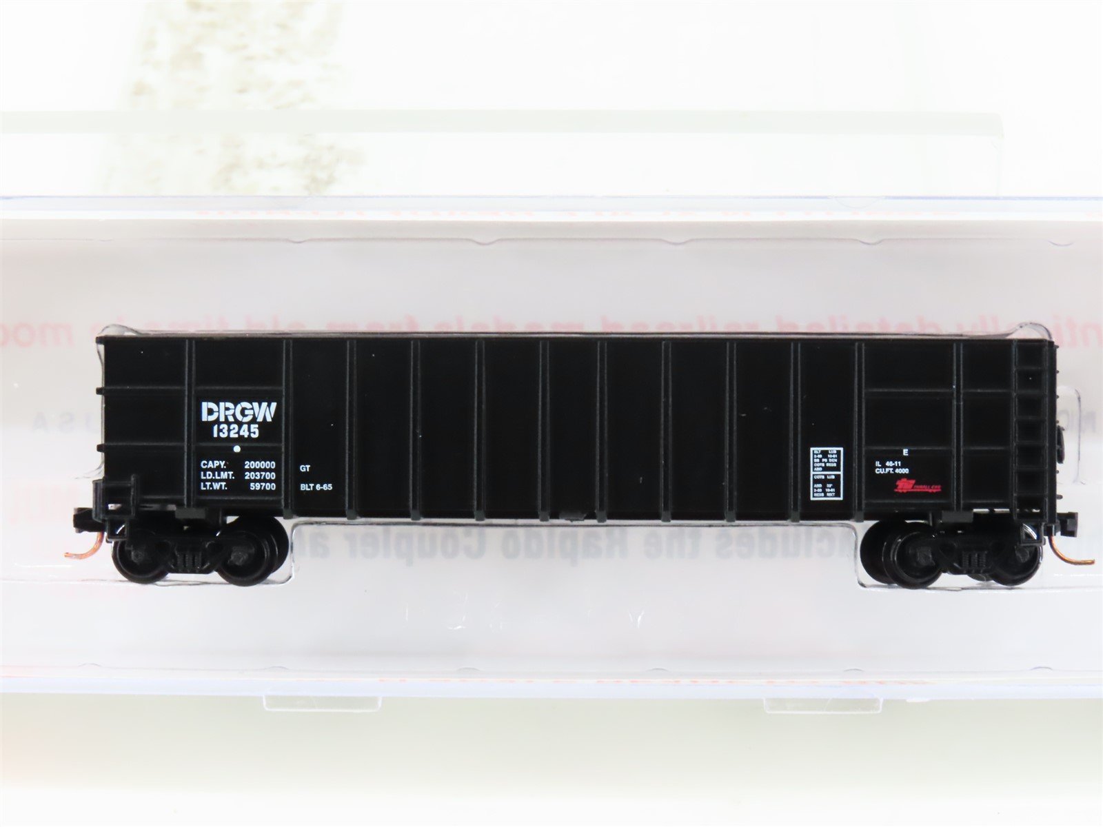 N Roundhouse 81002 DRGW Rio Grande 50' Thrall Hi-Side Gondola #13245 UPGRADED
