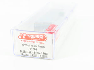 N Roundhouse 81002 DRGW Rio Grande 50' Thrall Hi-Side Gondola #13245 UPGRADED
