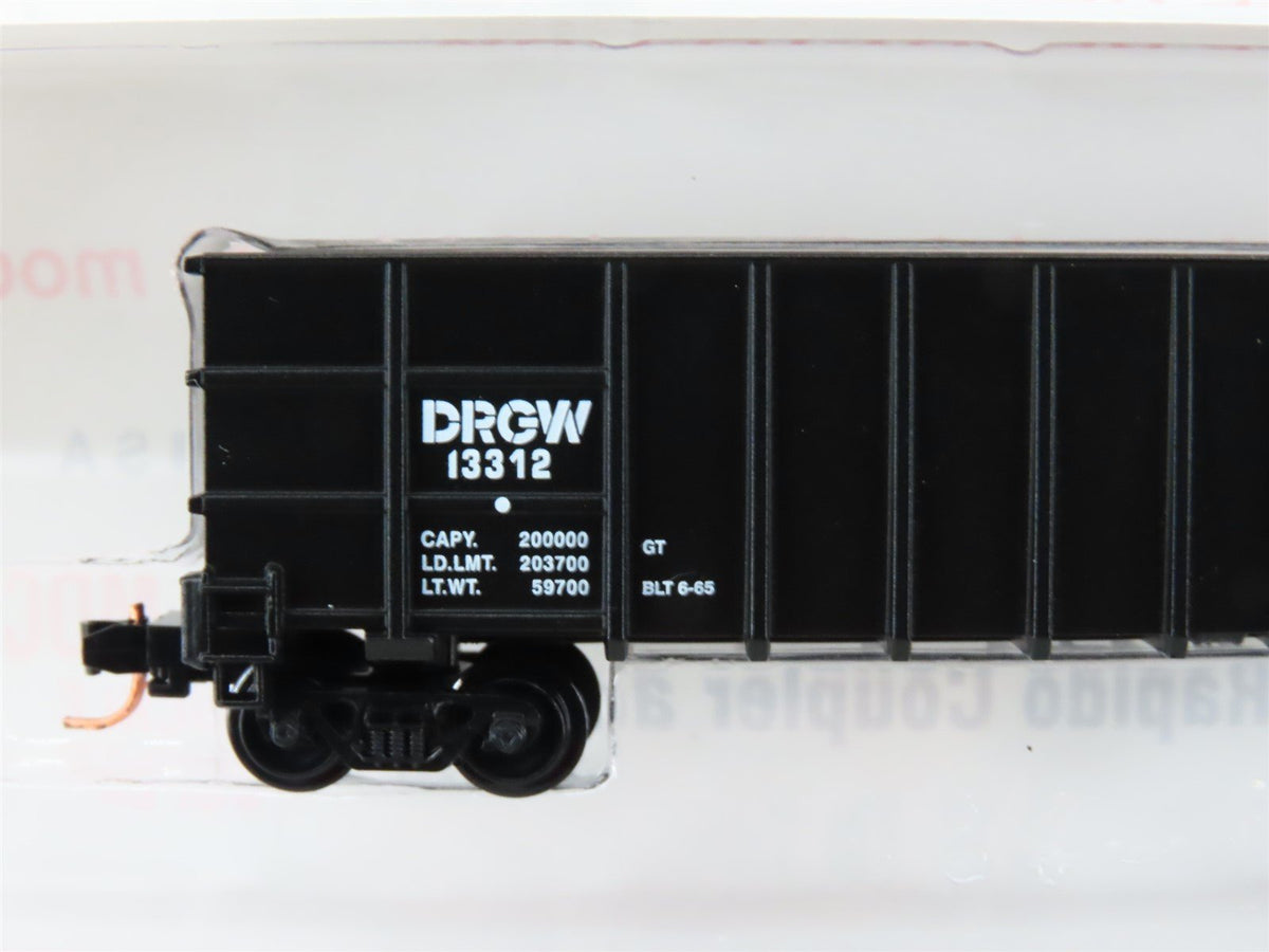 N Roundhouse 81002 DRGW Rio Grande 50&#39; Thrall Hi-Side Gondola #13312 UPGRADED