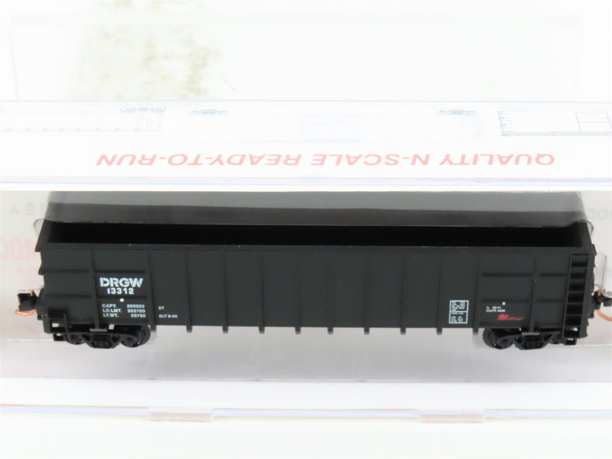 N Roundhouse 81002 DRGW Rio Grande 50&#39; Thrall Hi-Side Gondola #13312 UPGRADED