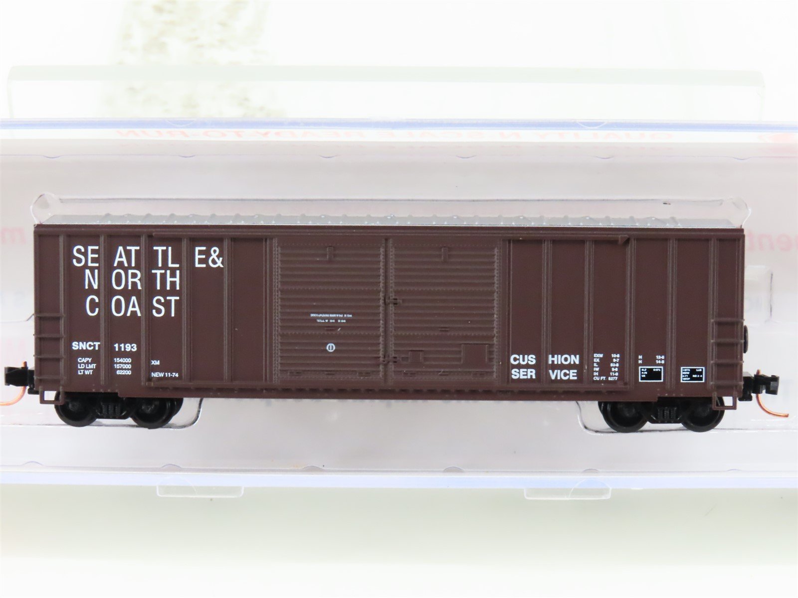 N Scale Roundhouse 82805 SNCT Seattle & North Coast 50' Boxcar #1193 UPGRADED