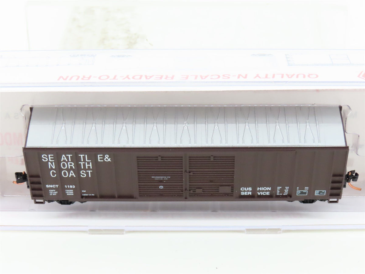 N Scale Roundhouse 82805 SNCT Seattle &amp; North Coast 50&#39; Boxcar #1193 UPGRADED