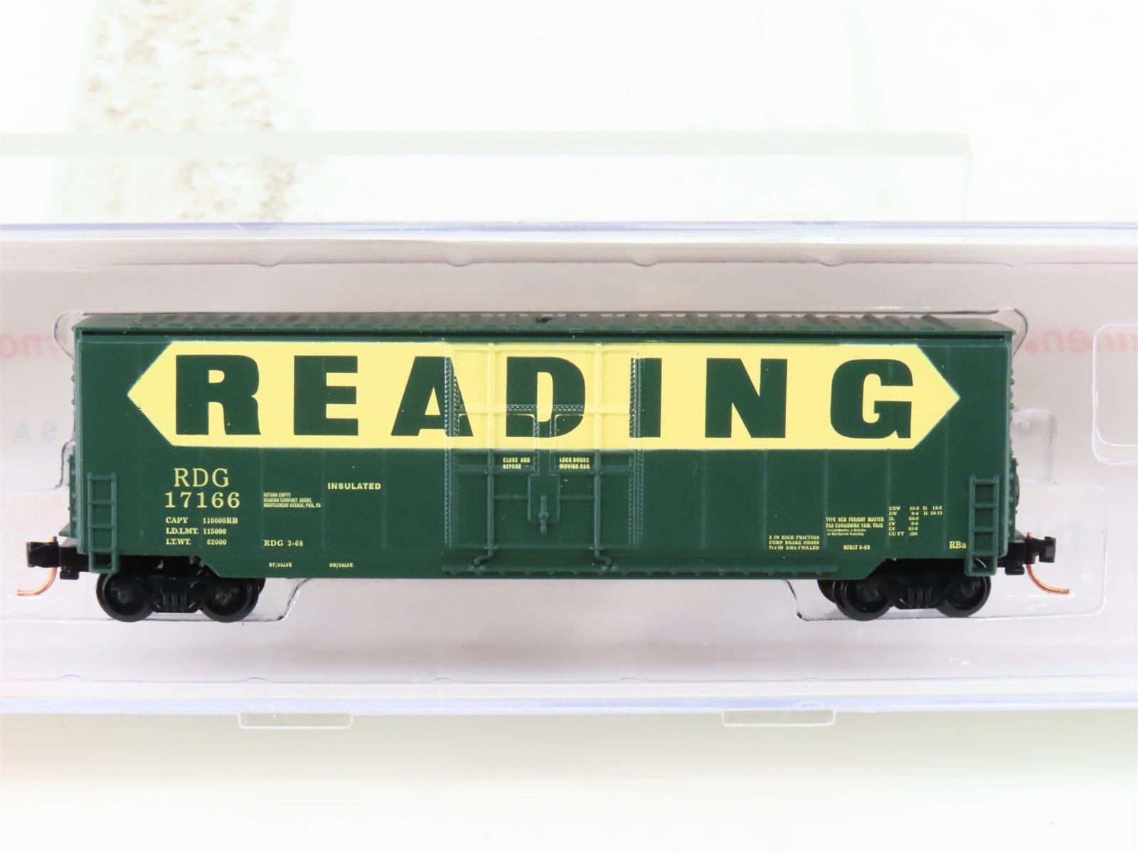 N Scale Roundhouse 82015 RDG Reading 50' Hi-Cube Boxcar #17163 UPGRADED