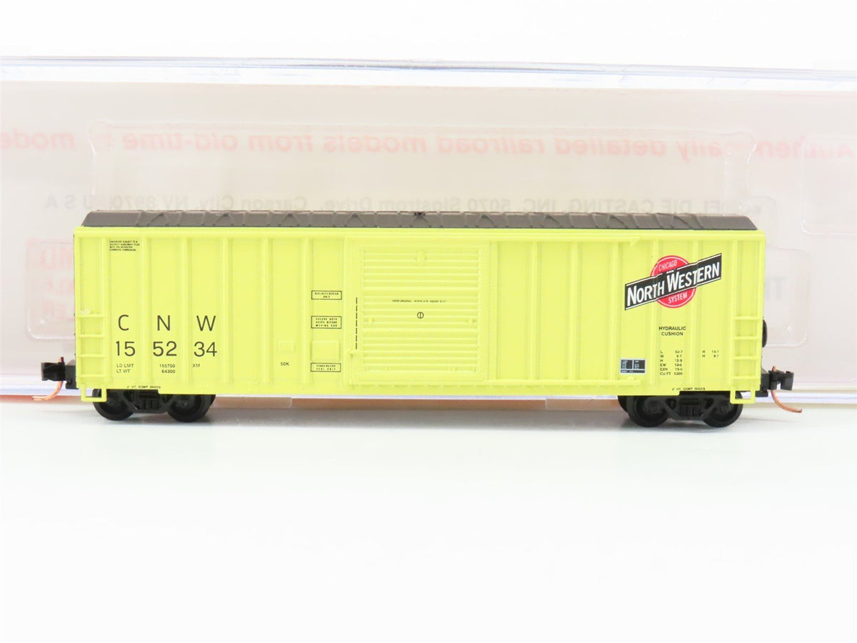 N Scale Roundhouse 82507 CNW Railway 50&#39; FMC Single Door Boxcar #155234 UPGRADED