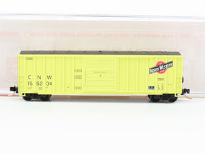 N Scale Roundhouse 82507 CNW Railway 50' FMC Single Door Boxcar #155234 UPGRADED