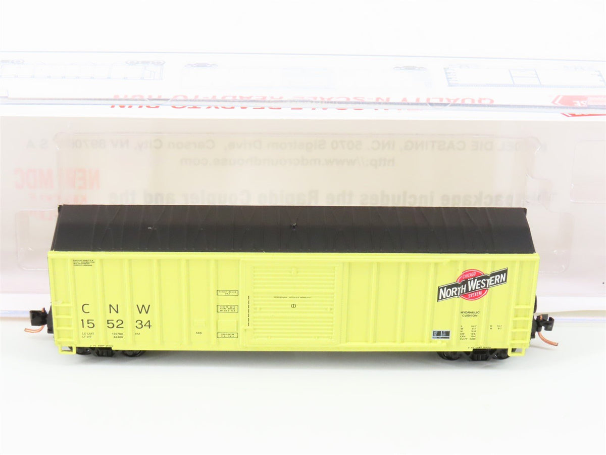 N Scale Roundhouse 82507 CNW Railway 50&#39; FMC Single Door Boxcar #155234 UPGRADED