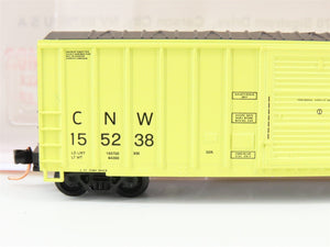 N Scale Roundhouse 82507 CNW Railway 50' FMC Single Door Boxcar #155238 UPGRADED