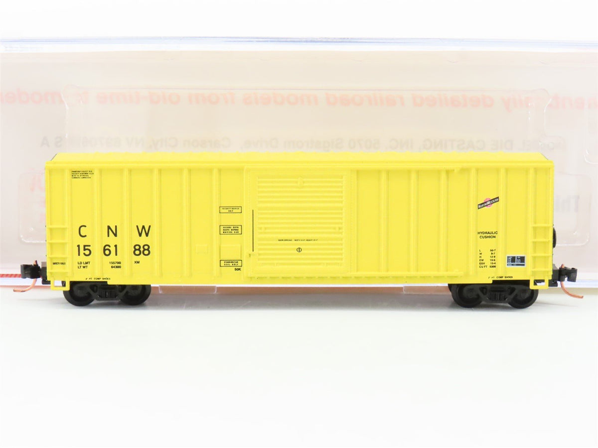 N Scale Roundhouse 82508 CNW Railway 50&#39; FMC Single Door Boxcar #156188 UPGRADED