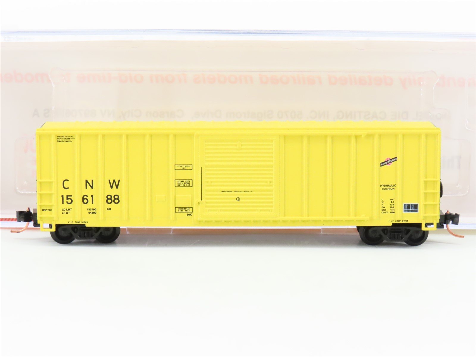 N Scale Roundhouse 82508 CNW Railway 50' FMC Single Door Boxcar #156188 UPGRADED