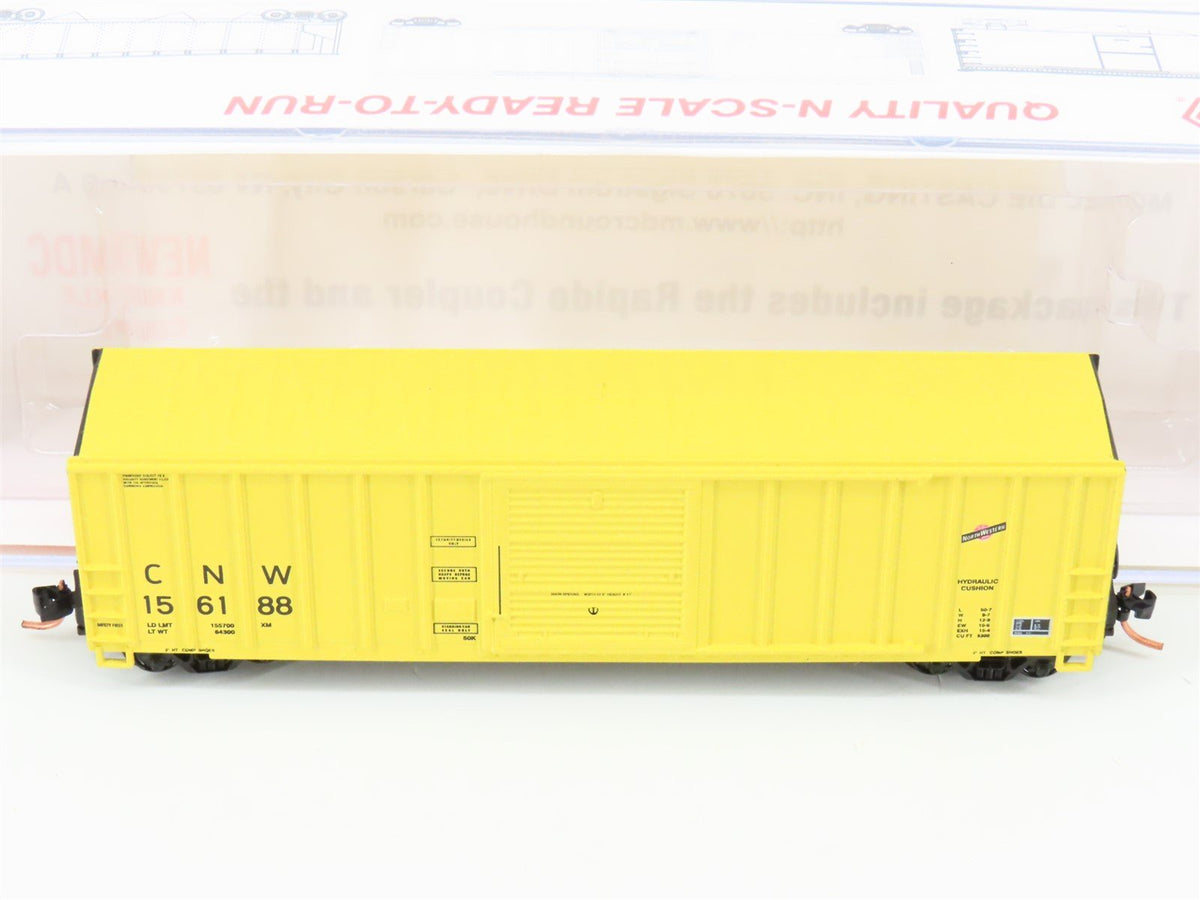 N Scale Roundhouse 82508 CNW Railway 50&#39; FMC Single Door Boxcar #156188 UPGRADED