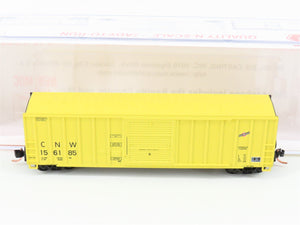 N Scale Roundhouse 82508 CNW Railway 50' FMC Single Door Boxcar #156185 UPGRADED