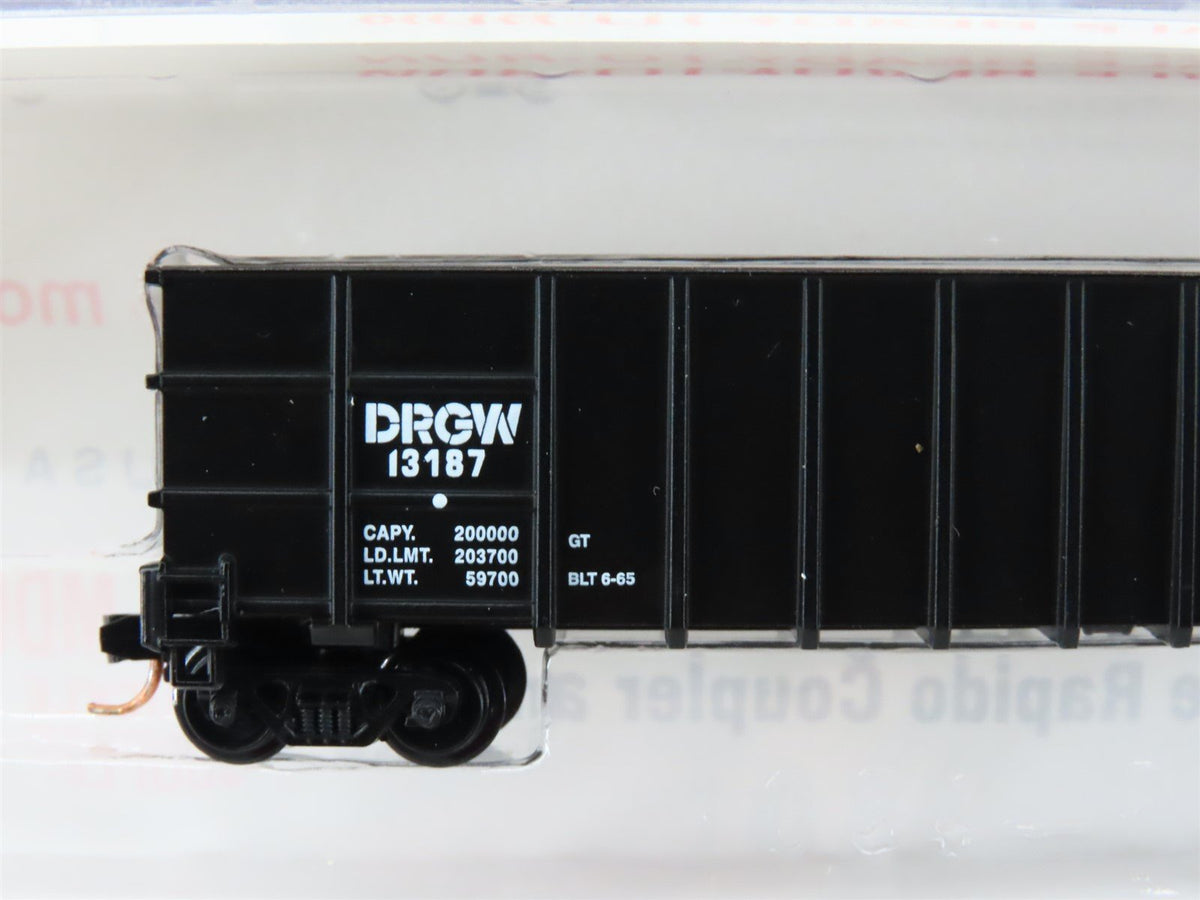 N Roundhouse 81002 DRGW Rio Grande 50&#39; Thrall Hi-Side Gondola #13187 UPGRADED