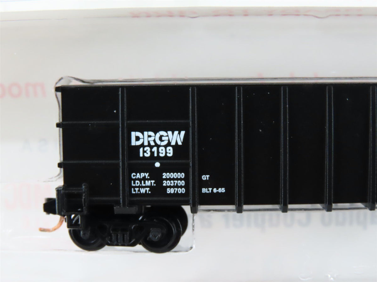N Roundhouse 81002 DRGW Rio Grande 50&#39; Thrall Hi-Side Gondola #13187 UPGRADED