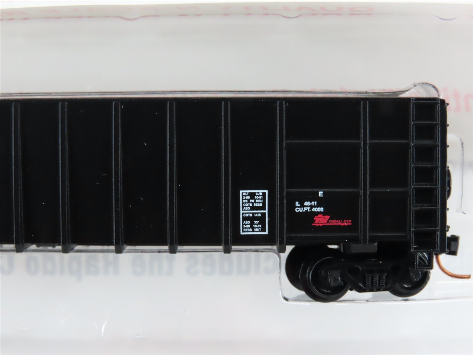 N Roundhouse 81002 DRGW Rio Grande 50' Thrall Hi-Side Gondola #13187 UPGRADED