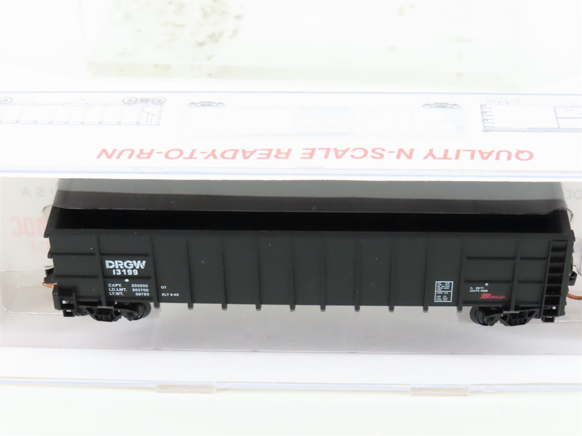 N Roundhouse 81002 DRGW Rio Grande 50&#39; Thrall Hi-Side Gondola #13187 UPGRADED
