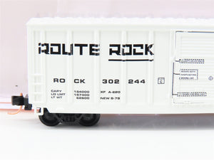N Scale Roundhouse 81601 ROCK Rock Island 50' PS Boxcar #302244 UPGRADED