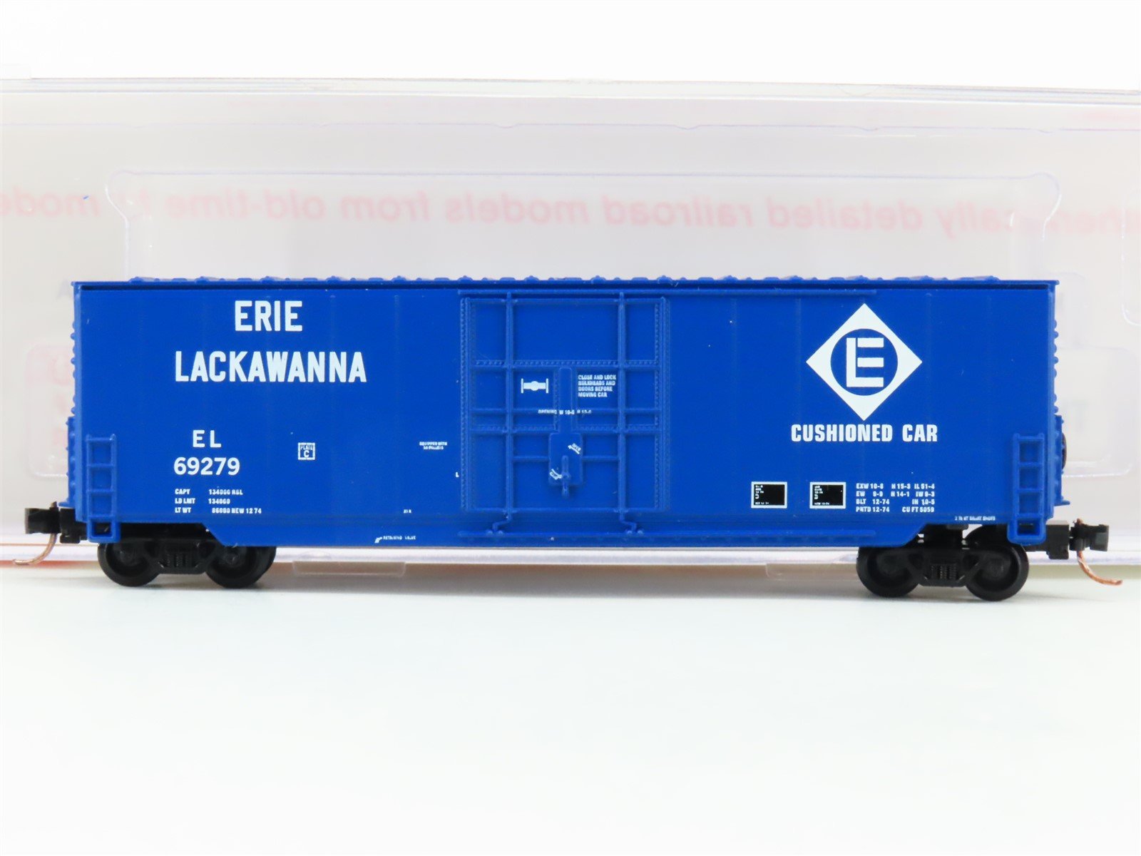 N Scale Roundhouse 82005 EL Erie Lackawanna 50' Hi-Cube Boxcar #69279 UPGRADED