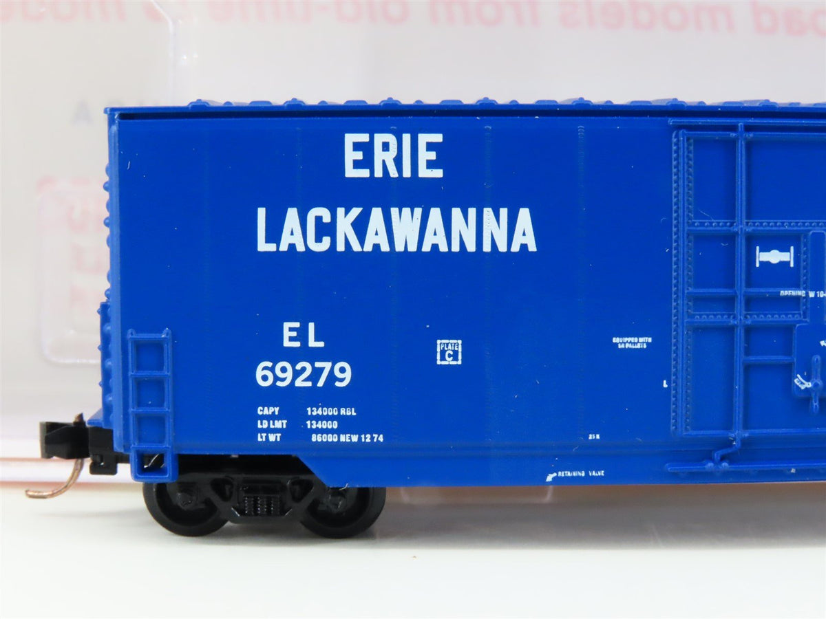 N Scale Roundhouse 82005 EL Erie Lackawanna 50&#39; Hi-Cube Boxcar #69279 UPGRADED