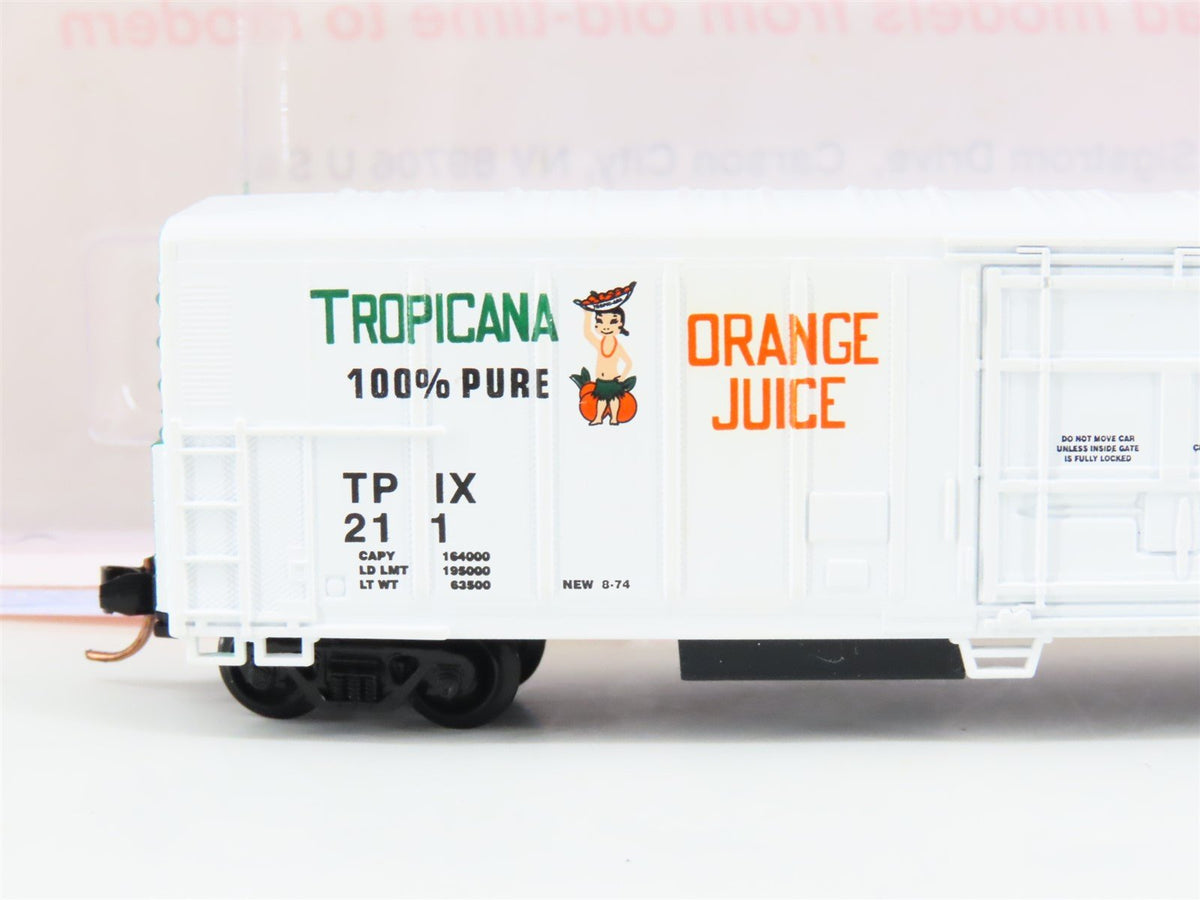 N Scale Roundhouse 84203 TPIX Tropicana 57&#39; Mechanical Reefer #211 UPGRADED