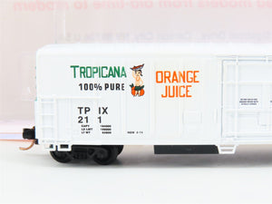 N Scale Roundhouse 84203 TPIX Tropicana 57' Mechanical Reefer #211 UPGRADED