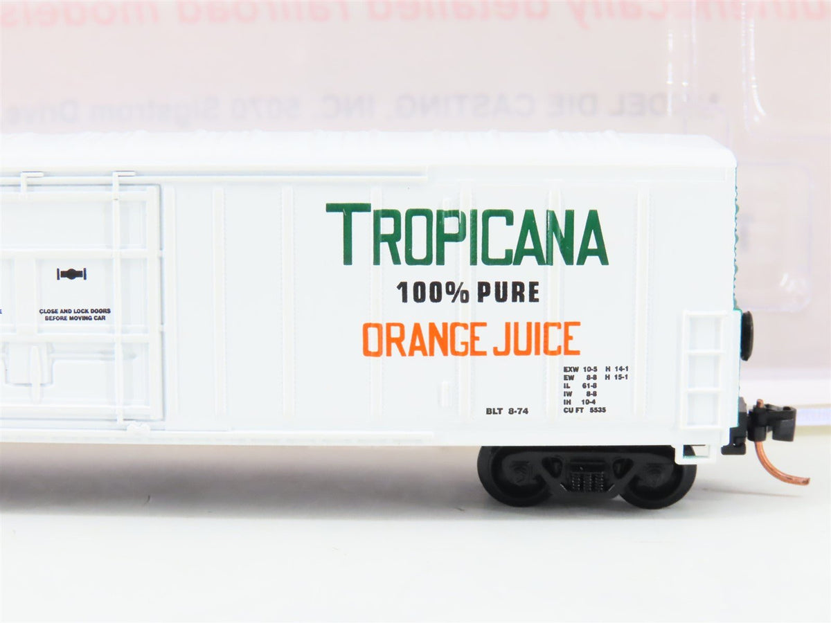 N Scale Roundhouse 84203 TPIX Tropicana 57&#39; Mechanical Reefer #211 UPGRADED